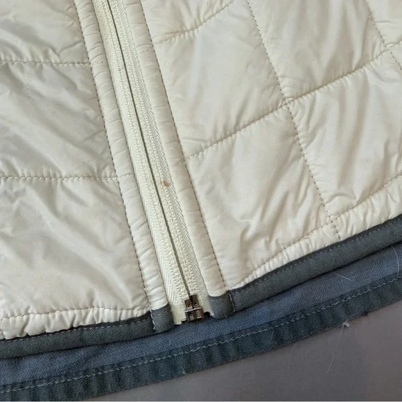 SMARTWOOL cream and gray quilted vest, women’s S. - Picture 3 of 6